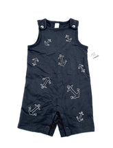 New Kids Size 12 Months (22-25 lbs) Jumpers or Overalls Navy Blue With White Anchors Shorts - TheRealThreads